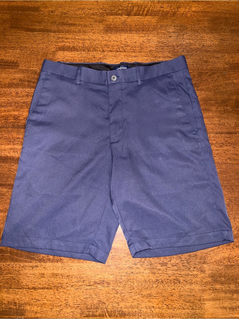 Classic Flat-Front Men's Shorts in Navy